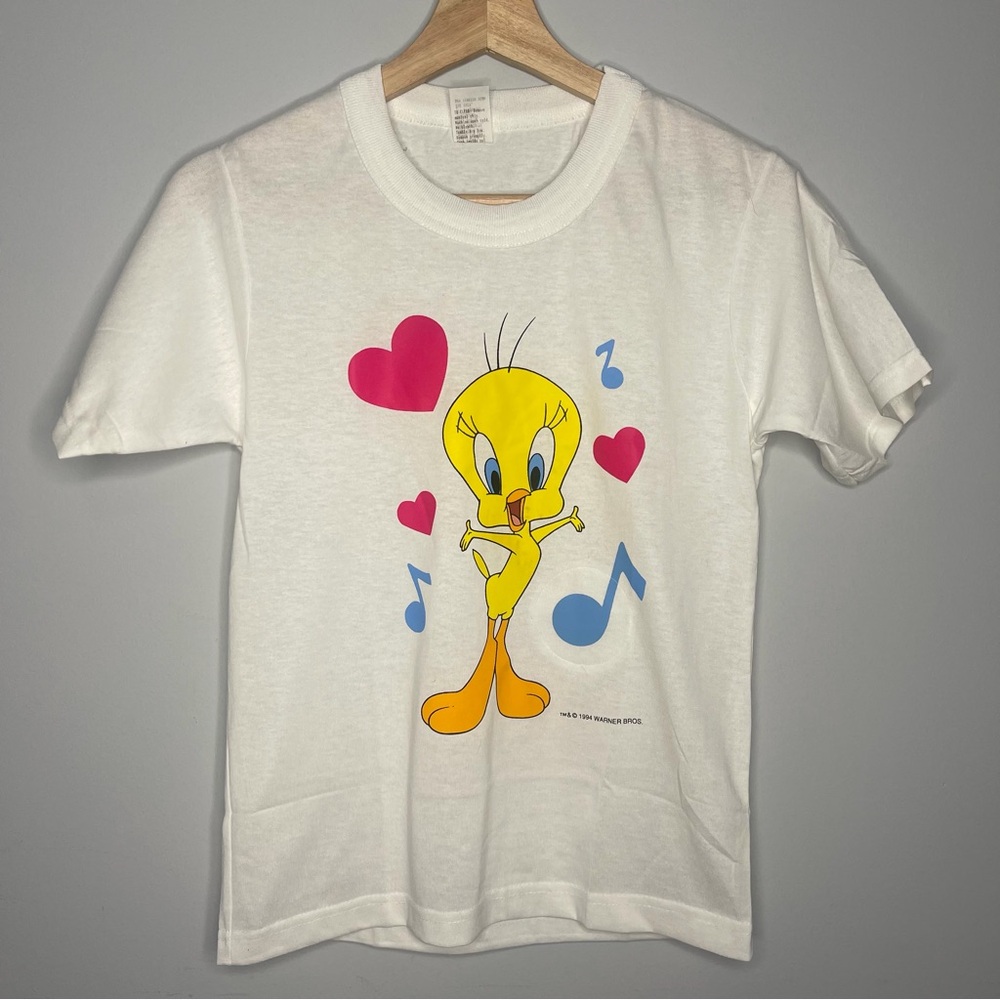 Women’s Vintage Looney Tunes toons Tweety Bird 1994 tee t‎ shirt size large